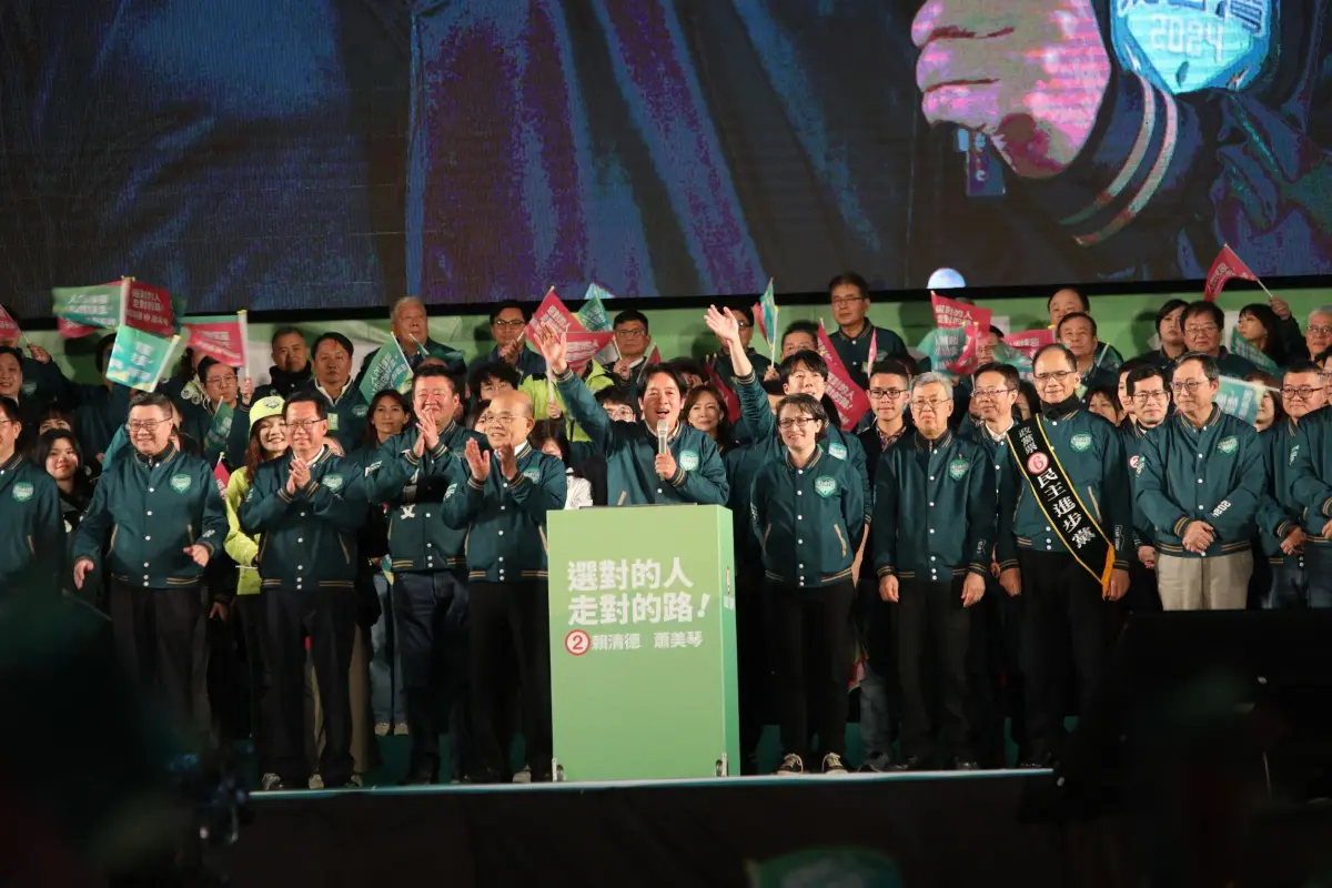 ▲賴清德出席晚間大造勢活動。（圖／記者康仲誠攝，2023.01.12）