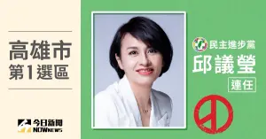 高雄市立委當選人／第1選區邱議瑩　票數7萬9567、得票率54.67％
