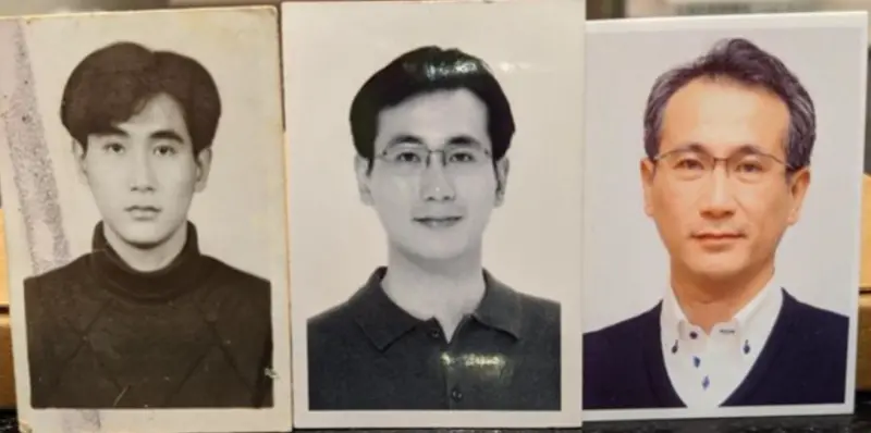 ▲鄭運鵬過去曾曬出年輕與現在的對比照片。（圖／取自鄭運鵬臉書）