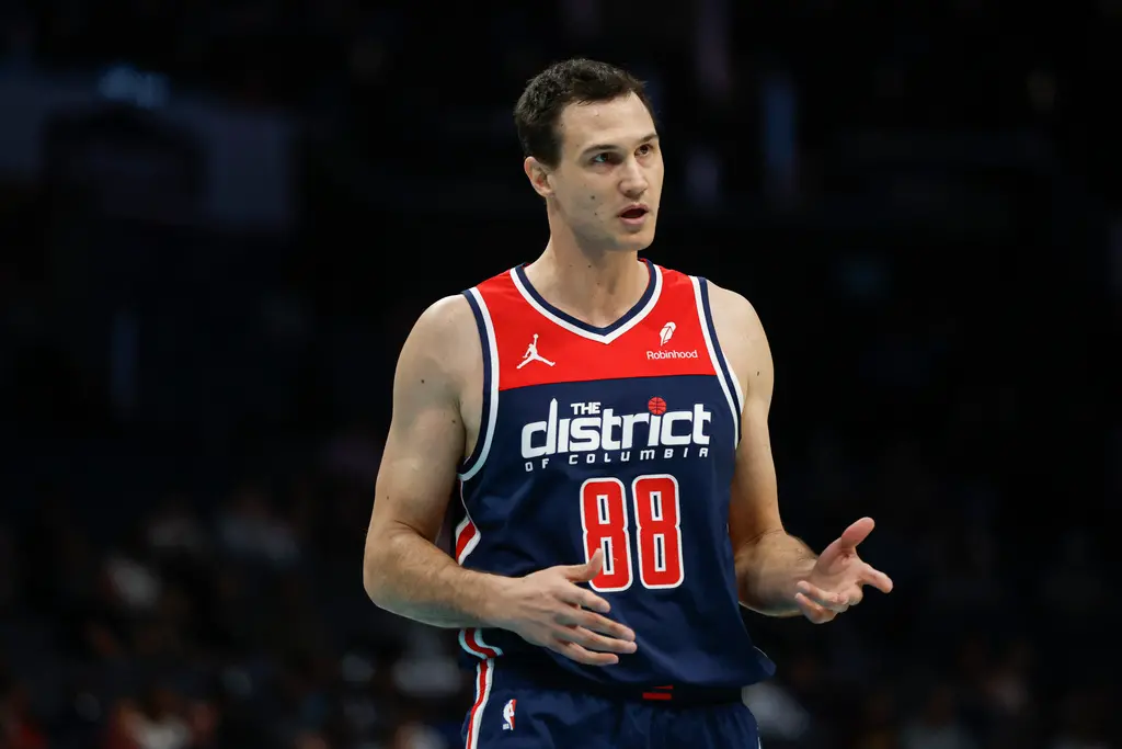 ▲Danilo Gallinari和Mike Muscala一起被華盛頓巫師交易到底特律活塞隊，以換取Marvin Bagley、Isaiah Livers和兩個次輪選秀權。（圖／美聯社／達志影像）