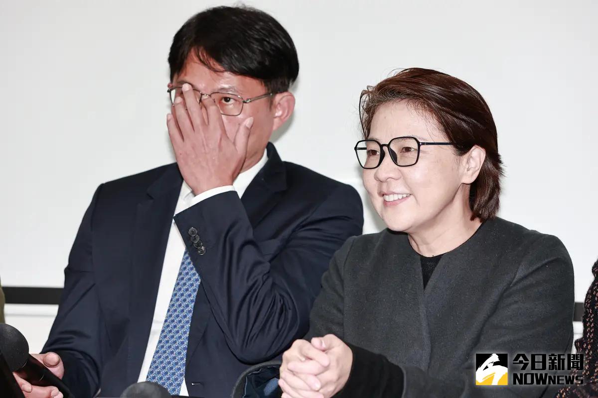 ▲民眾黨不分區立委當選人黃珊珊（右）。（圖／記者葉政勳攝 , 2024.01.15）