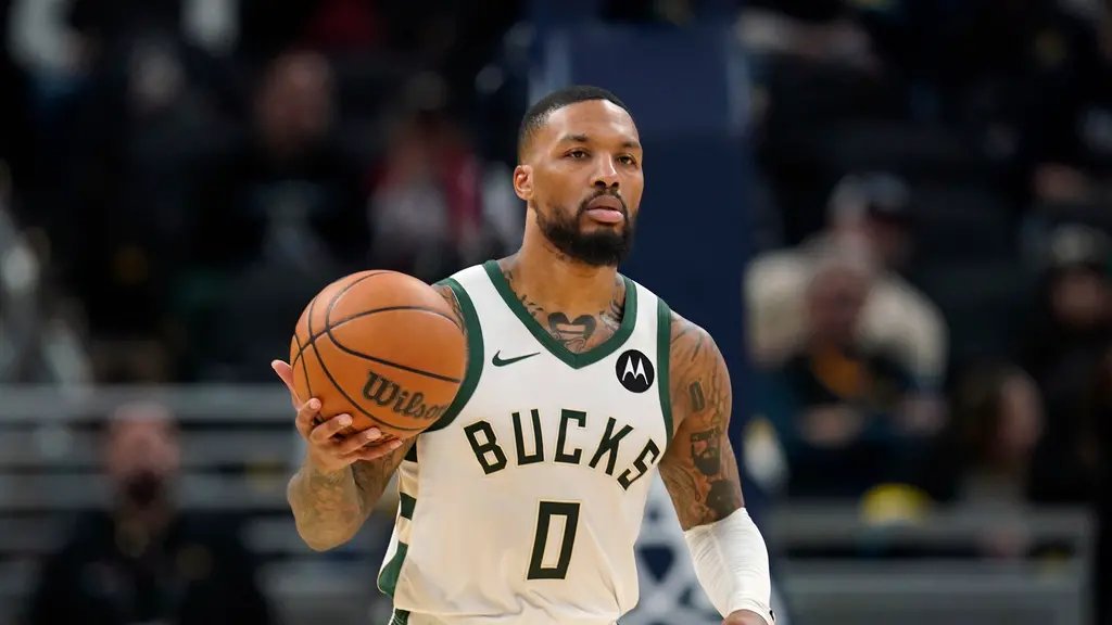 ▲美國職籃NBA球星「小李飛刀」Damian Lillard，今年休賽季自效力多年的波特蘭拓荒者，正式轉戰至東區強權密爾瓦基公鹿。（圖／美聯社／達志影像）