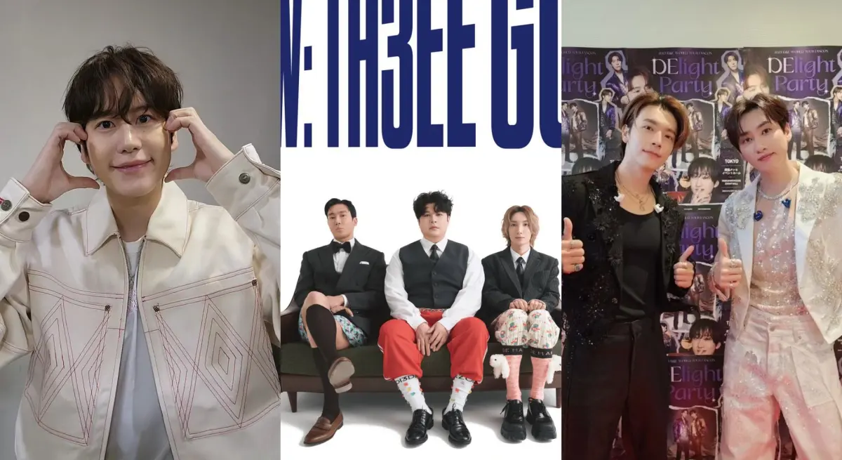 ▲Super Junior（SJ）圭賢（左起）、SJ-L.S.S.始源、神童、利特、SJ-D&E東海、銀赫上半年都會來台灣。（圖／圭賢IG、Super Junior臉書、SJ-D&E X）