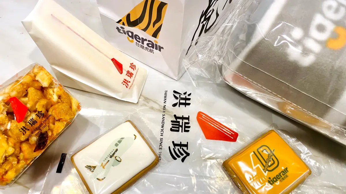 ▲台灣虎航2024年積極拓展日客來台，攜台灣之光「洪瑞珍」端國民三明治飛上天，合作日本樂天信用卡與樂天旅遊祭獨家折扣優惠，更將邀請日本性感可愛女星內田理央代言。（圖／記者蕭涵云攝）