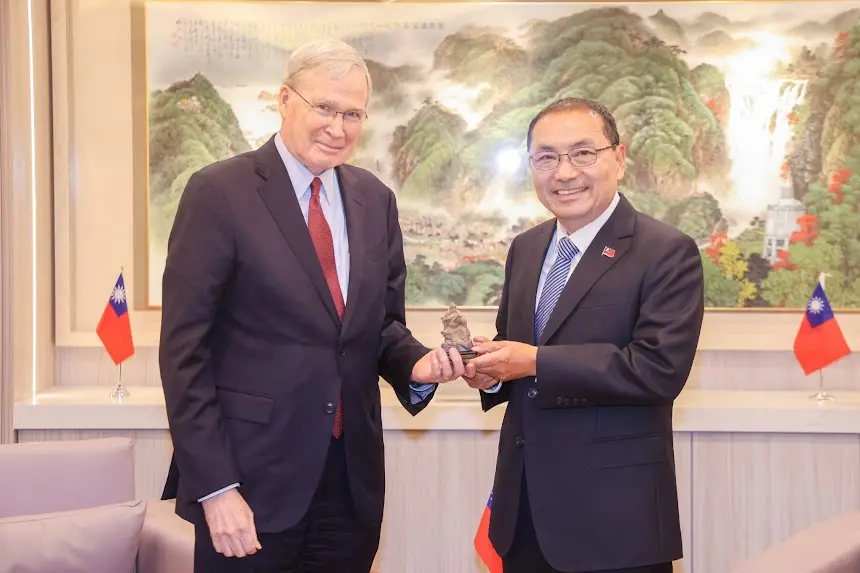 ▲美國前國家安全顧問哈德利與新北市長侯友宜會面。（圖 ／新北市政府提供）