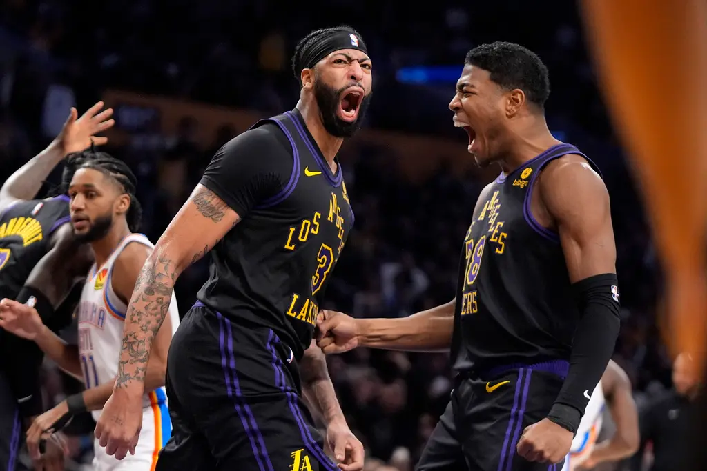 ▲湖人Anthony Davis此役貢獻27分15籃板5助攻。（圖／／美聯社／達志影像）