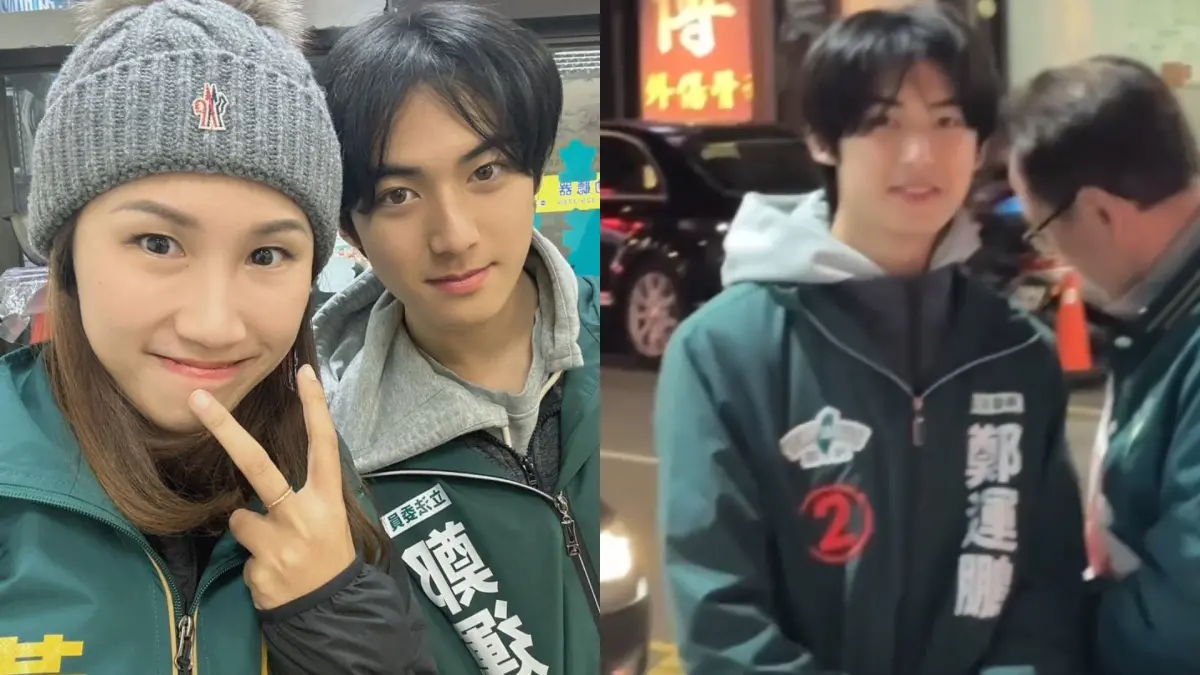 ▲鄭運鵬兒子德德（左圖右）和前空姐黃敬雅合照。（圖／翻攝自黃敬雅Threads）