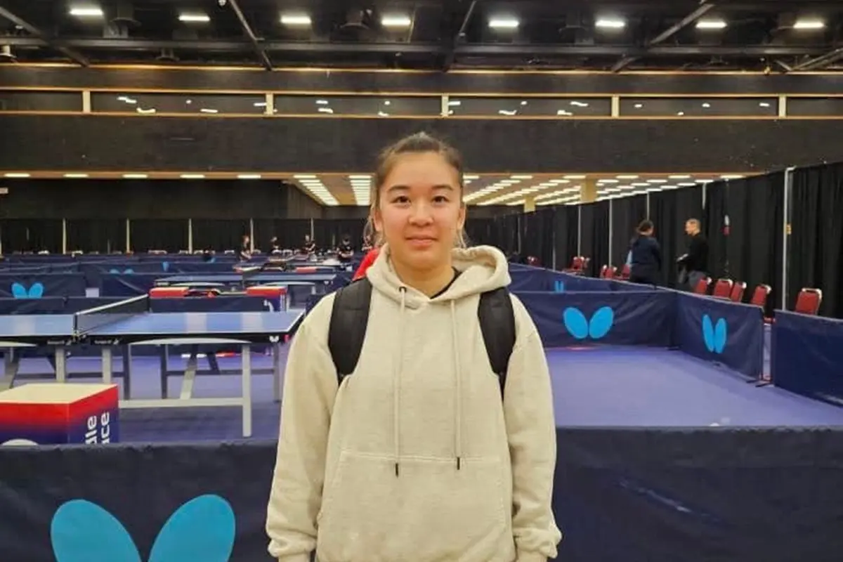 ▲來自台灣體大的女將王佳甄為台灣、智利混血，在美國出生的她，小二回台灣生活、並接受正式桌球訓練，最終驚喜成為美國的桌球團體賽代表隊成員。（圖／取自葉俊國教練臉書）