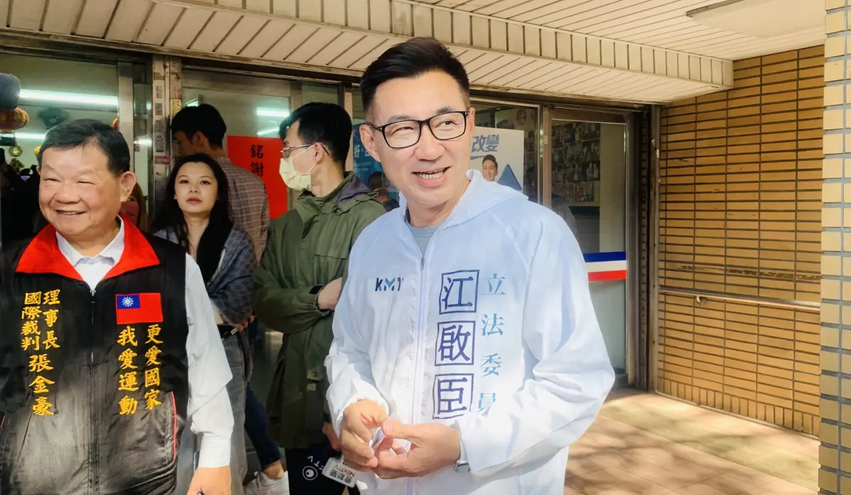 ▲江啟臣強調現在是做事的時候，「不要一天到晚都在想選舉啦」！（圖／記者顏幸如攝，2024.01.20）