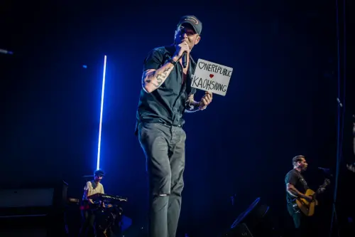 ▲「西洋天團」OneRepublic共和世代昨（19）日晚間第三度來台開唱。（圖／Live Nation Taiwan提供）
