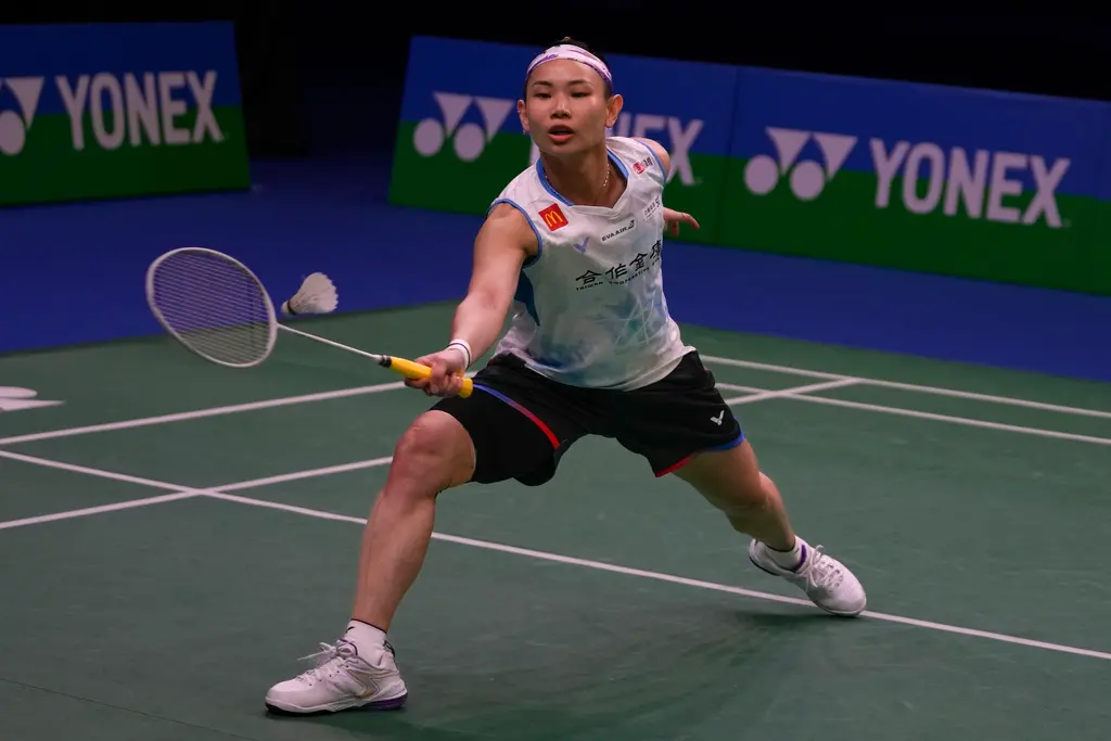 ▲巴黎奧運羽球分組出爐，台灣女單一姊戴資穎被分在E組，將在小組賽強碰泰國名將依瑟儂，奧運金牌之路面臨挑戰。（圖／美聯社／達志影像）