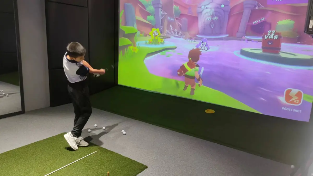 ▲小學三年級的同學，已經透過學習有1年半的球齡。（圖／高爾夫學院提供）