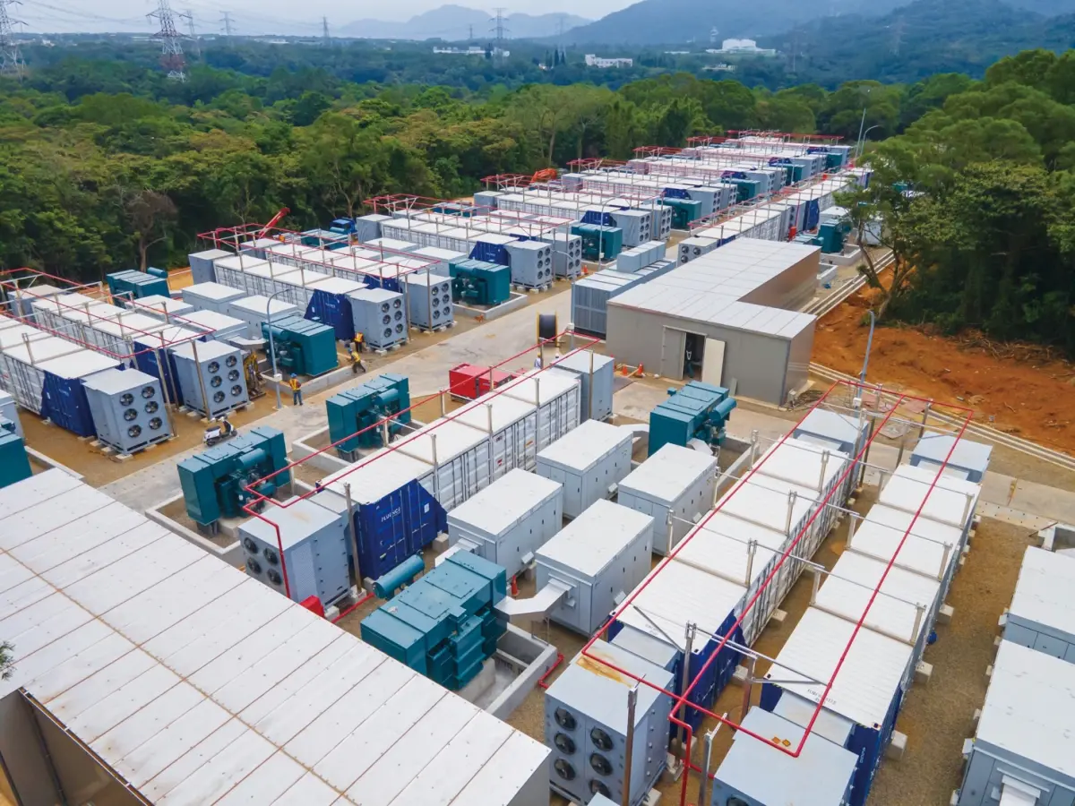 ▲台電接續打造現有規模3倍大、裝置容量60MW的龍潭儲能系統，將變電所化身儲能基地。（圖／台電提供）
