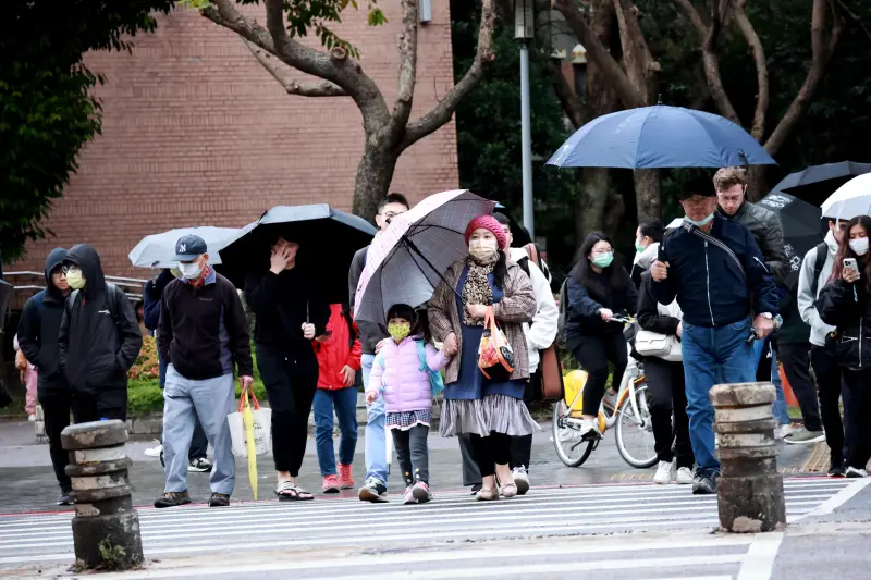 ▲過年天氣將受到冷氣團、華南雲雨區影響，明日至除夕全天濕冷，初一起轉為乾冷。（圖／記者陳明安攝）