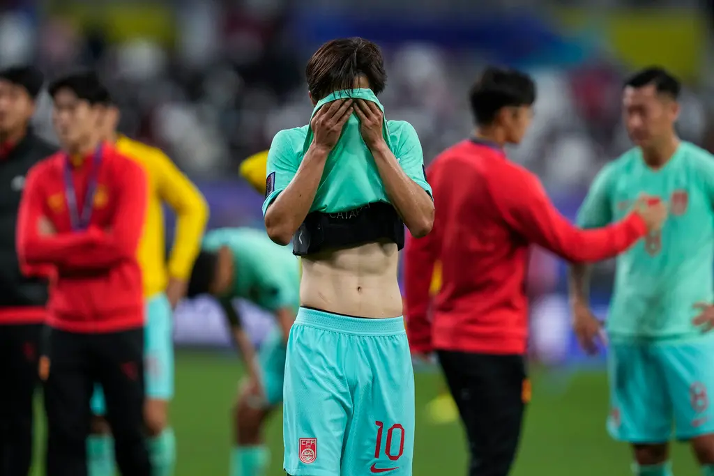 ▲中國男足在亞洲盃一勝難求，寫下參賽隊史最差成績。（圖／美聯社／達志影像）