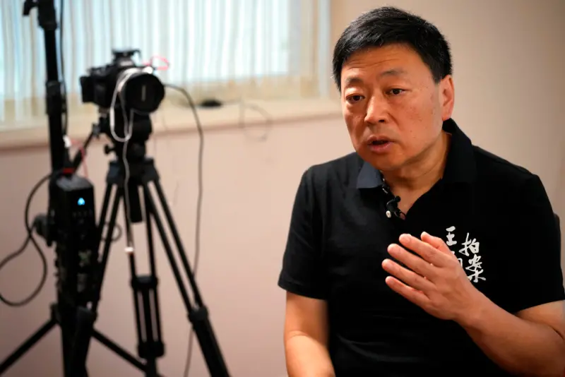▲前《央視》記者,現移居日本的中國媒體人王志安,其前妻李汀昨(9)日突然在網路開直播,痛訴遭王志安欺騙誘逼離婚。資料照。(圖/美聯社/達志影像)