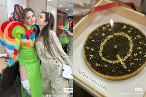 周揚青送阿嬌生日蛋糕「整片黑被嫌醜」　價格被起底最貴要14萬
