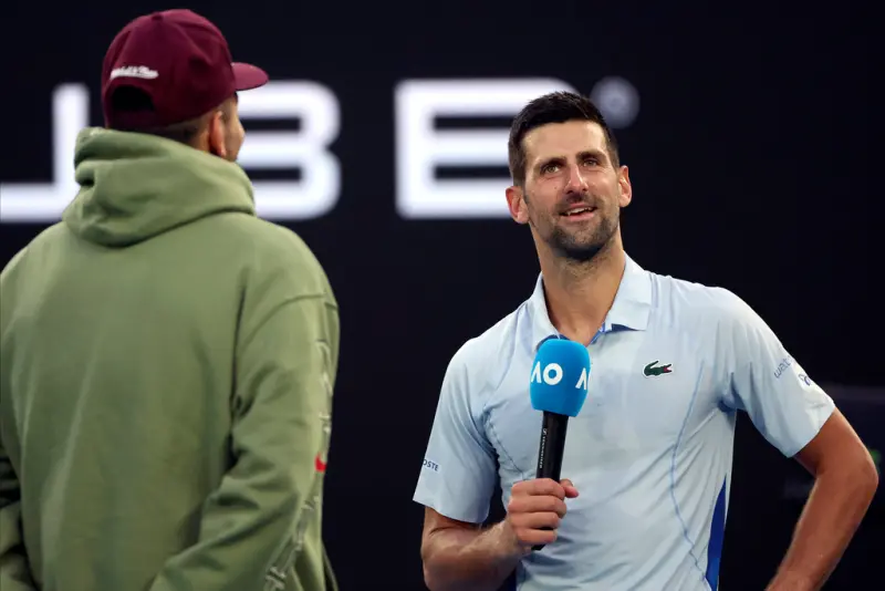 ▲塞爾維亞球王Novak Djokovic拒絕向澳洲「壞小子」Nick Kyrgios透露「傳說中的那棵樹」的位置。（圖／美聯社／達志影像）