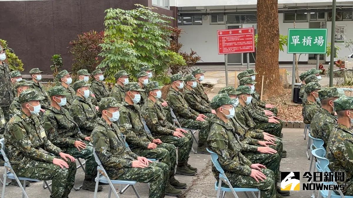 ▲一年義務役男，首梯台中成功嶺入伍報到。（圖／記者呂炯昌攝，2024.01.25）