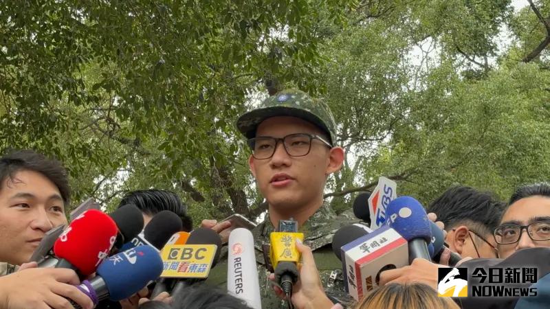 ▲一年義務役男,首梯台中成功嶺入伍報到,役男尹鑫石接受聯訪。(圖/記者呂炯昌攝,2024.01.15)