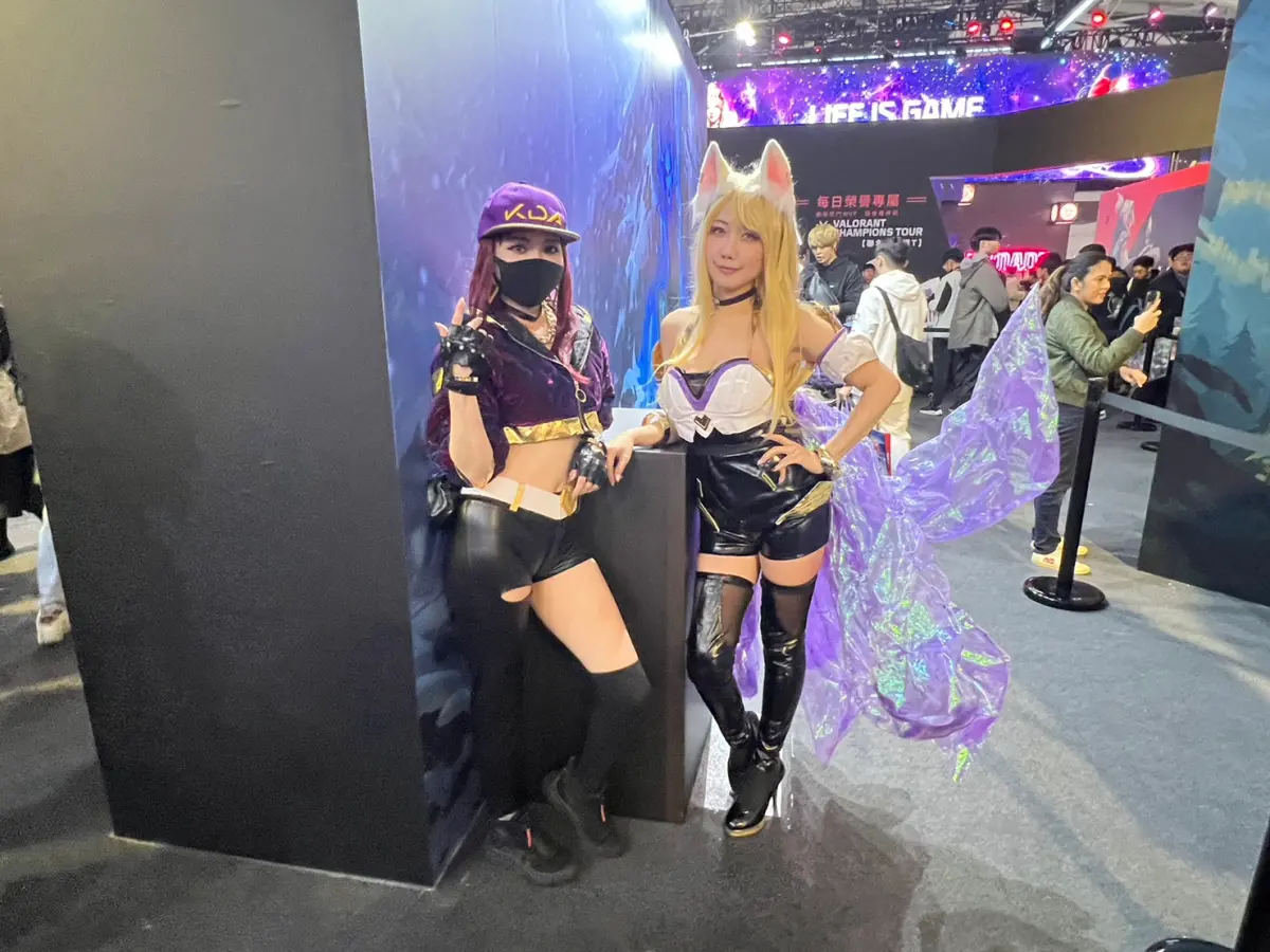 ▲2024台北國際電玩展連4天開跑，各家廠商 Coser 、Show girl 卯足全力。（圖／記者張志浩攝）