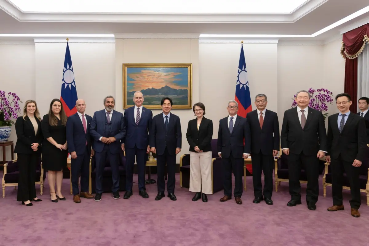 ▲賴清德接見美國聯邦眾議院「國會台灣連線」跨黨派共同主席訪問團，期盼美國持續給予台灣強力支持。（圖／總統府提供）
