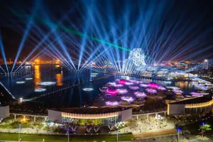 2022年台灣燈會在高雄燈光展演。(圖/高雄市政府提供) ▲2022年台灣燈會在高雄燈光展演。(圖/高雄市政府提供)