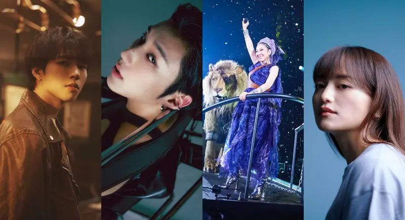 ▲INFINITE南優鉉（左起）、文鐘業、MISIA米希亞、iri相繼宣布2月、3月、4月來台開唱。（圖／SHOW Office、OFF TIME、馬斯頓娛樂）
