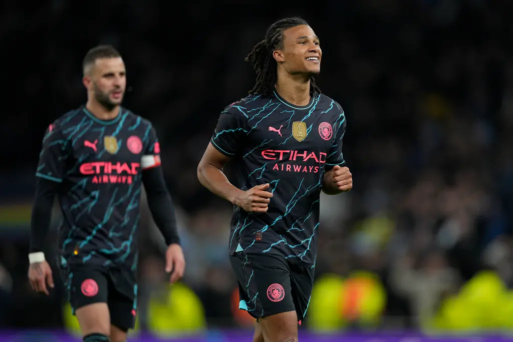 ▲英格蘭足總盃曼城Nathan Aké踢進致勝進球，以1：0擊敗托特納姆熱刺。（圖／美聯社／達志影像）