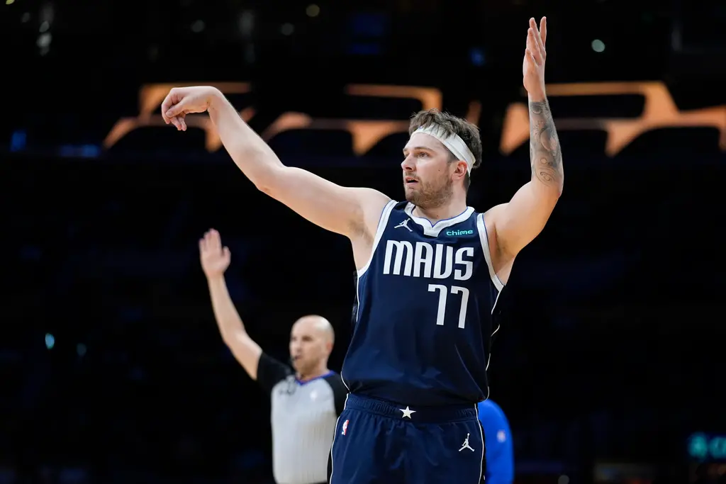 ▲Luka Doncic砍下73分打破隊史紀錄，也是NBA歷史唯一一位至少拿到70分且命中率超過75%的球員。（圖／美聯社／達志影像）