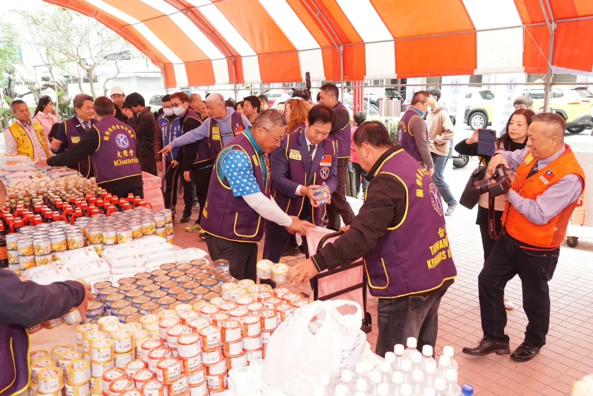 ▲國際同濟會台灣總會台中區舉辦寒冬送暖活動(圖／同濟會台中區提供2024.1.27)