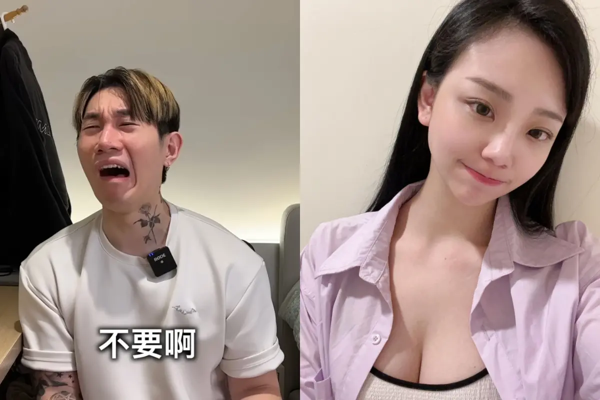 ▲尼克星日前針對超哥與Toyz的打架影片，拍片表達自己的想法，還模仿現場女性哭喊模樣，引來「超甲組」前店員典薇不滿開轟。（圖／翻攝自尼克星YT、典薇IG）