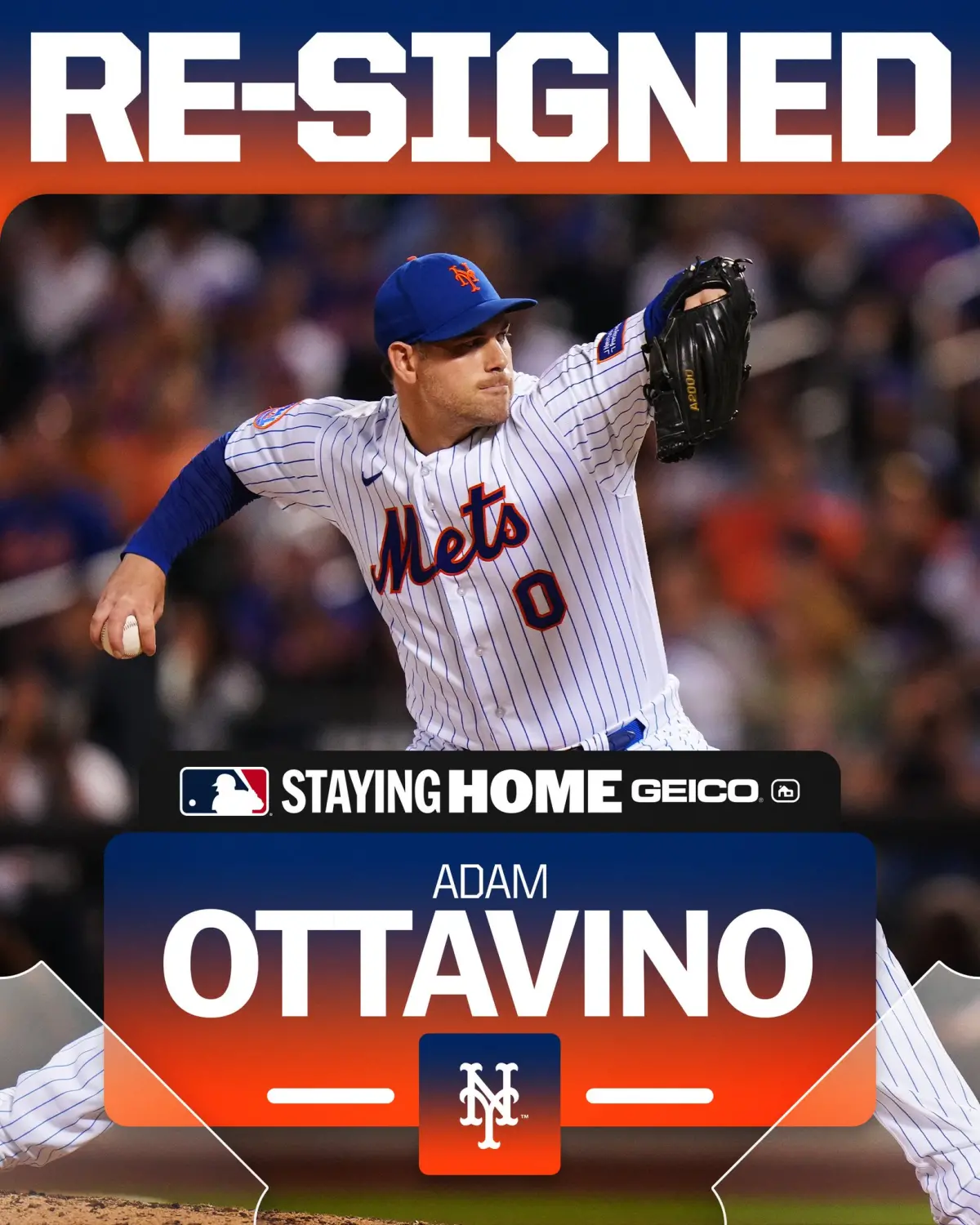 ▲大都會隊Adam Ottavino 確定續約，並以超狂滑球為主要武器。（圖／美聯社／達志影像）