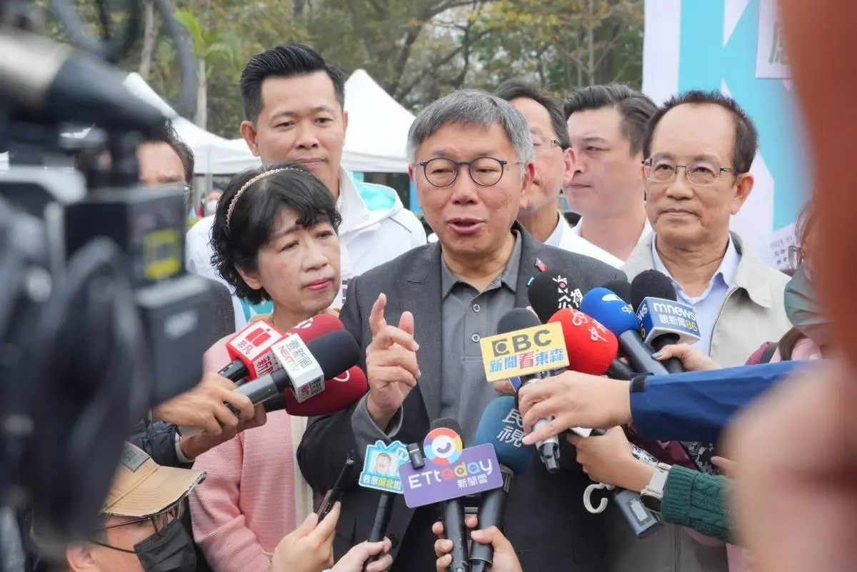 ▲民眾黨主席柯文哲在高雄參加活動。（圖／民眾黨提供）