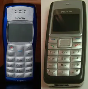 ▲諾基亞在2003年推出Nokia 1100（左）銷量至今沒人打破，而隔兩年推出的Nokia 1110銷量也同樣驚人，排名全世界第二，雙雙擠下iPhone。（圖/維基百科）