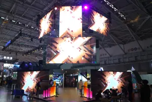 ▲沙烏地阿拉伯廠商 Qiddiya 耗資千萬參與台北國際電玩展，攤位設計超級新穎，極具未來感。（圖／記者陳明中攝）