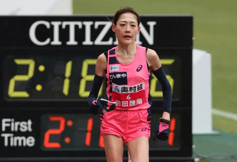 ▲前田穂南改寫日本高掛19年馬拉松紀錄，跑進2小時18分。（圖／美聯社／達志影像）