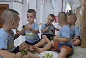 ▲現在這五個孩子每天一起玩鬧和吃飯。（圖／翻攝自《越南快訊》）
