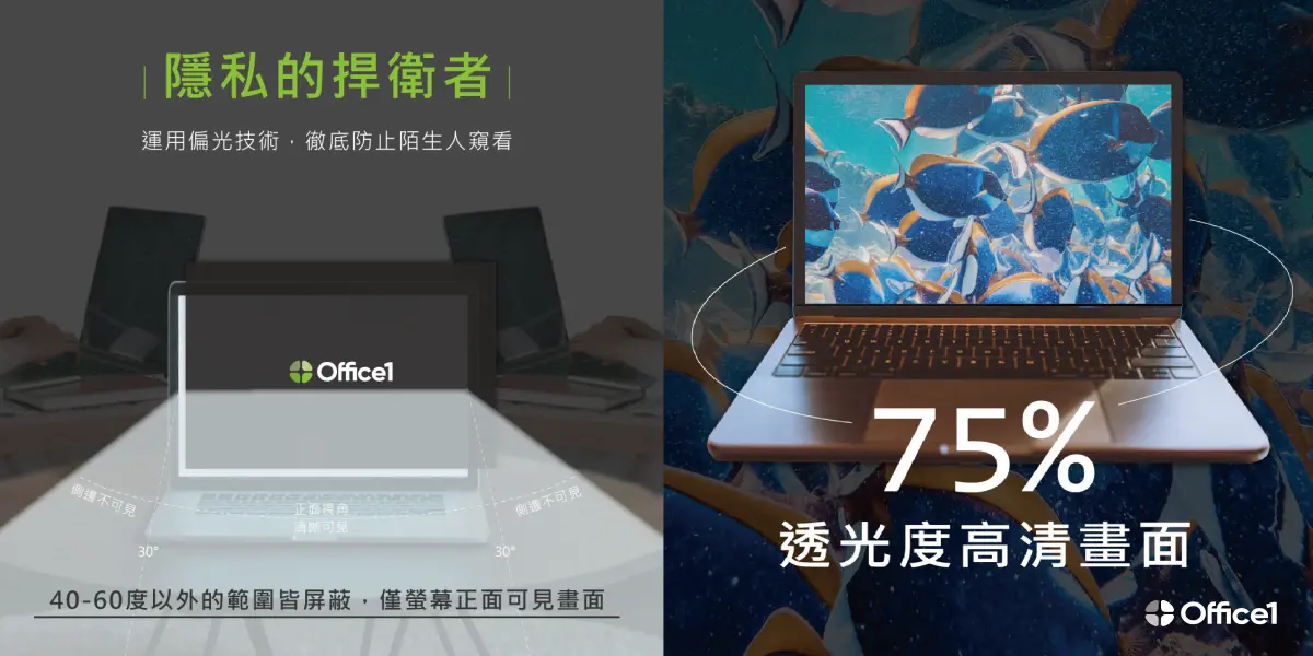 ▲辦公專家品牌Office1，人氣神器「螢幕防窺片」。（圖／品牌提供）