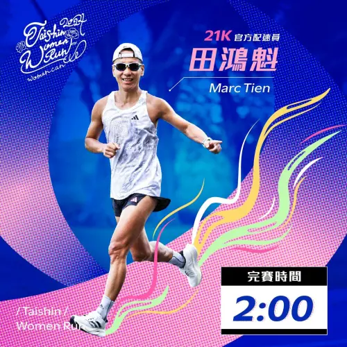 ▲台新女子路跑台北場將於4月14日起跑,主播田鴻魁將任特邀配速員。(圖/翻攝自台新女子路跑粉專) ▲台新女子路跑台北場將於4月14日起跑,主播田鴻魁將任特邀配速員。(圖/翻攝自台新女子路跑粉專)