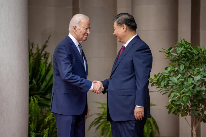 ▲美國總統拜登和中國國家主席習近平去年11月15日在舊金山舉行峰會。(圖：@POTUS)