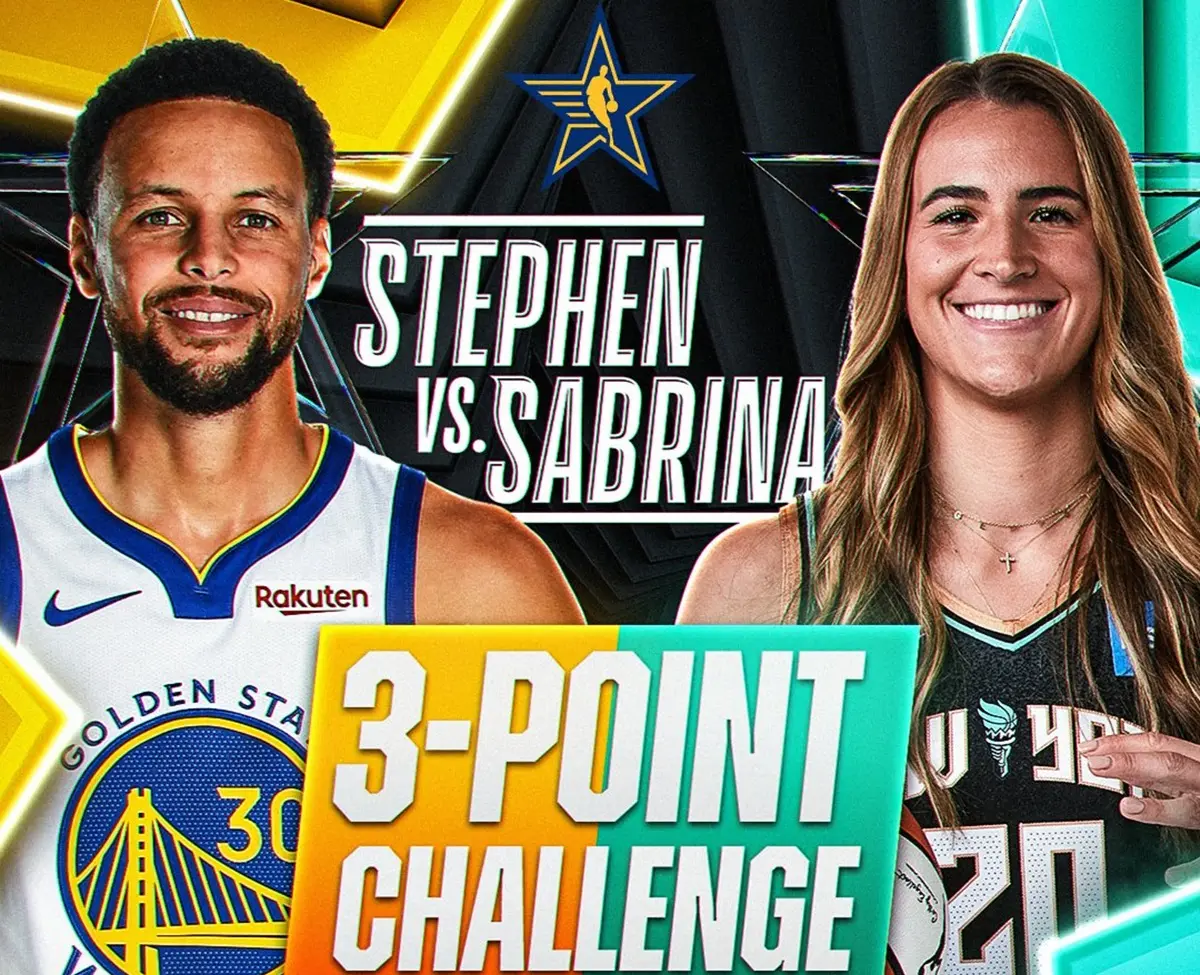 ▲今年NBA三分球大賽Stephen Curry將與有「女Curry」之稱的WNBA球星Sabrina Ionescu正面對決。（圖／美聯社／達志影像）