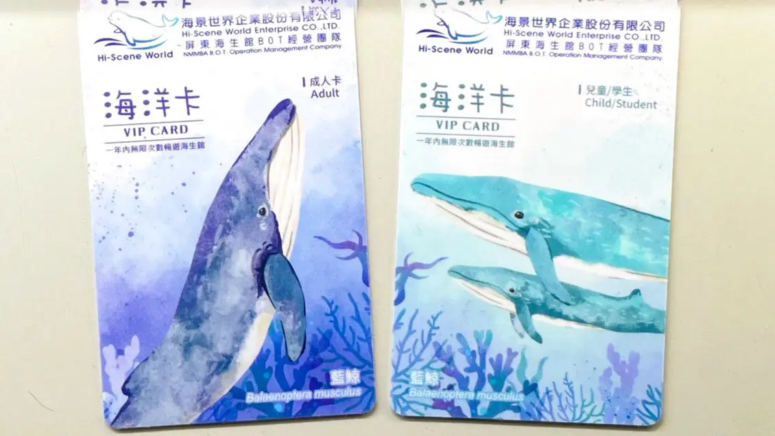 ▲屏東海生館搭配今年度《巨鯨之路》藍鯨骨骼標本展，將海洋卡全面更新為藍鯨樣式吸引許多鐵粉收集。（圖／屏東海生館提供）