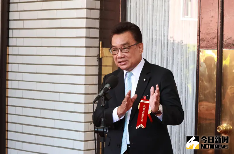 ▲民眾黨立委林國成表示,票是要投給黃珊珊,無效票不影響投票結果。(圖/記者吳翊緁攝)