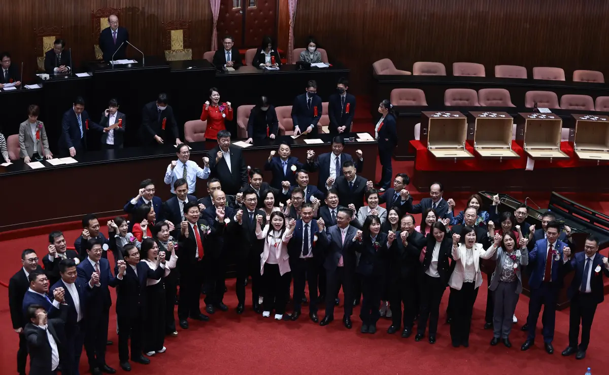 ▲ 立法院第11屆113名立委昨（1）日報到，也正式選出新任立法院正副院長，國民黨立委韓國瑜當選立法院長。（圖／葉政勳攝）