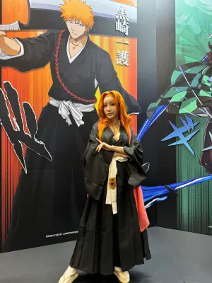 ▲《死神 bleach》護廷十三隊十番隊副隊長、女性死神協會理事松本亂菊。（圖／記者鍾怡婷攝）