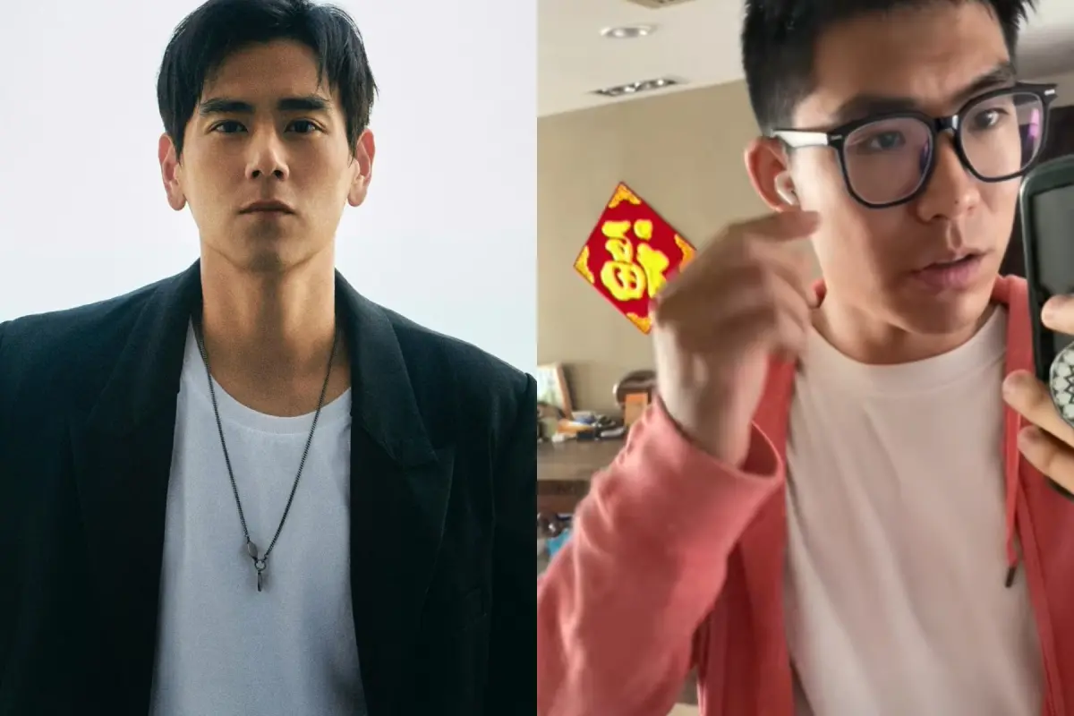 ▲樂阿基（右）教大家4步驟變彭于晏，影片吸引千萬人觀看，相似程度破表，再多加一動作，還可以變成梁朝偉。（圖／彭于晏IG、樂阿基抖音）