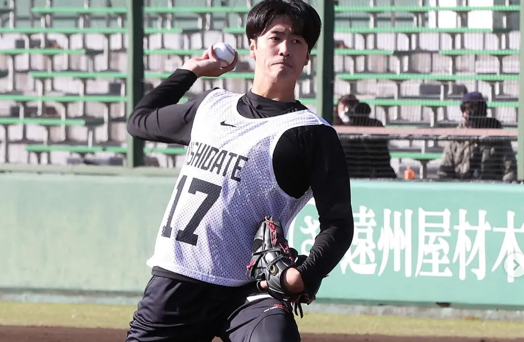 ▲西舘勇陽是大谷翔平學弟，也是讀賣巨人第一指名好手。（圖／讀賣巨人IG)