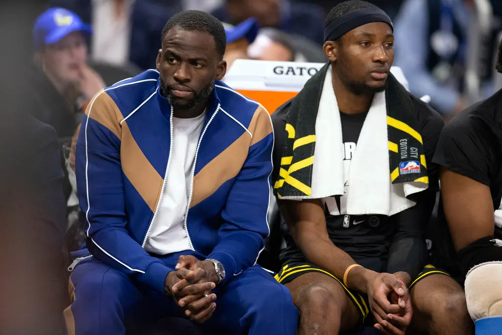 ▲Draymond Green在他自己的《The Draymond Green Show》Podcast節目上，公開讚許勇士的年輕好手Jonathan Kuminga，認為他的潛力相當驚人。（圖／美聯社／達志影像）