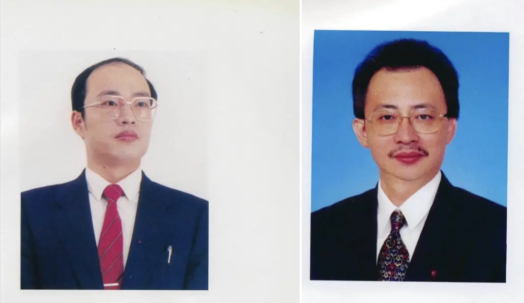 ▲韓國瑜、柯建銘30年前立委照片曝光。（圖／翻攝自洪孟楷臉書）